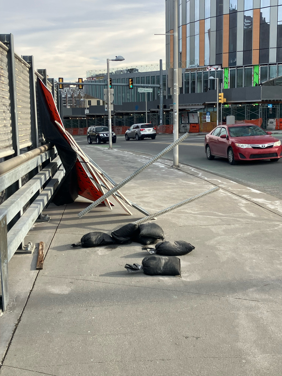 Photographic documentation of the work as submitted to the city's 311 record.