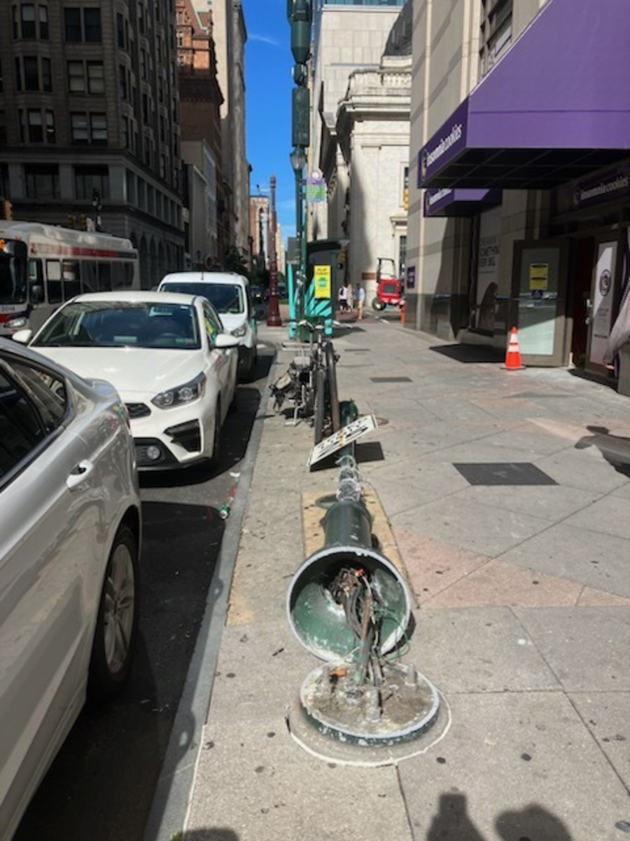 Photographic documentation of the work as submitted to the city's 311 record.