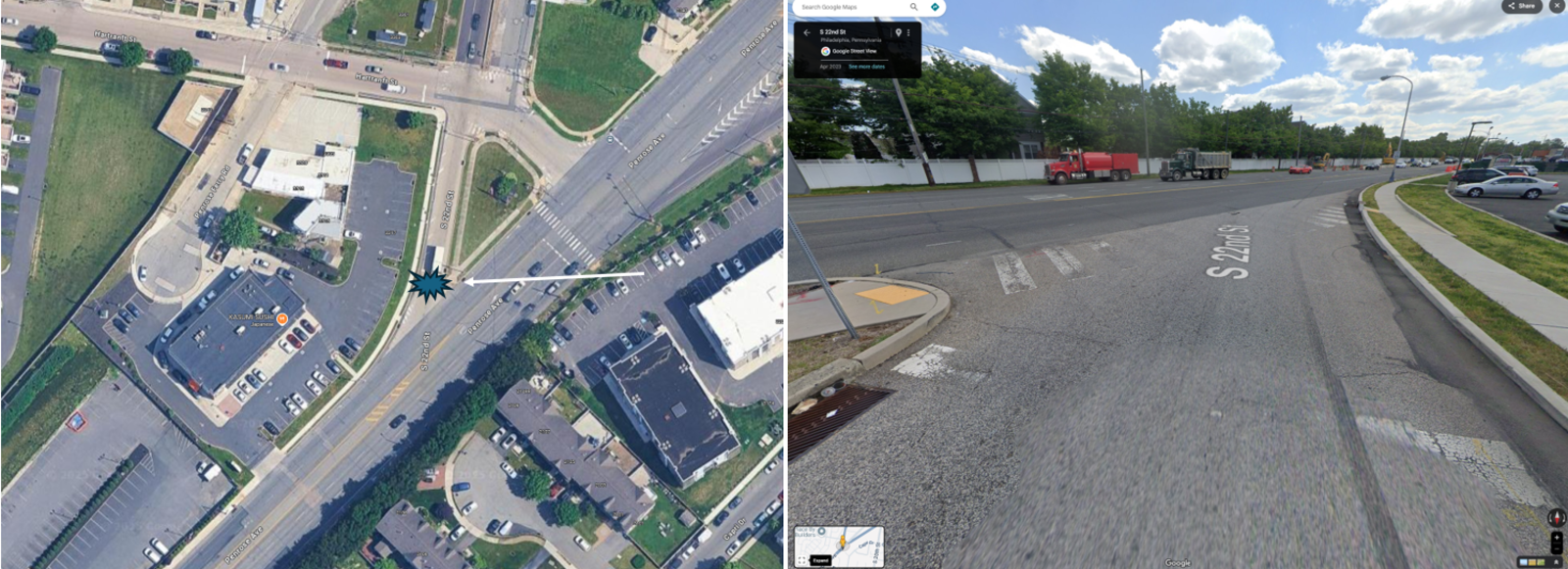 Photographic documentation of the work as submitted to the city's 311 record.