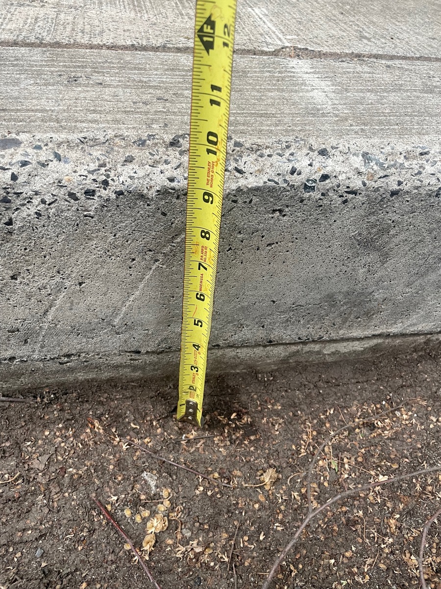 Photographic documentation of the work as submitted to the city's 311 record.