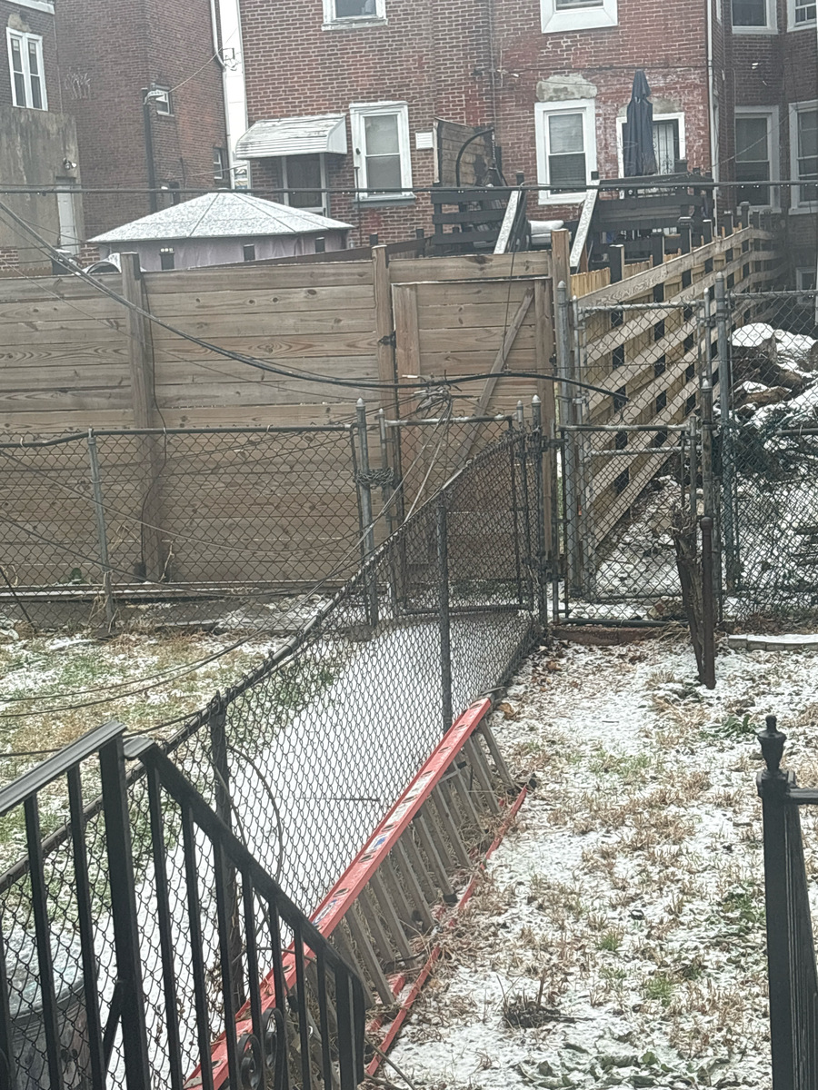 Photographic documentation of the work as submitted to the city's 311 record.