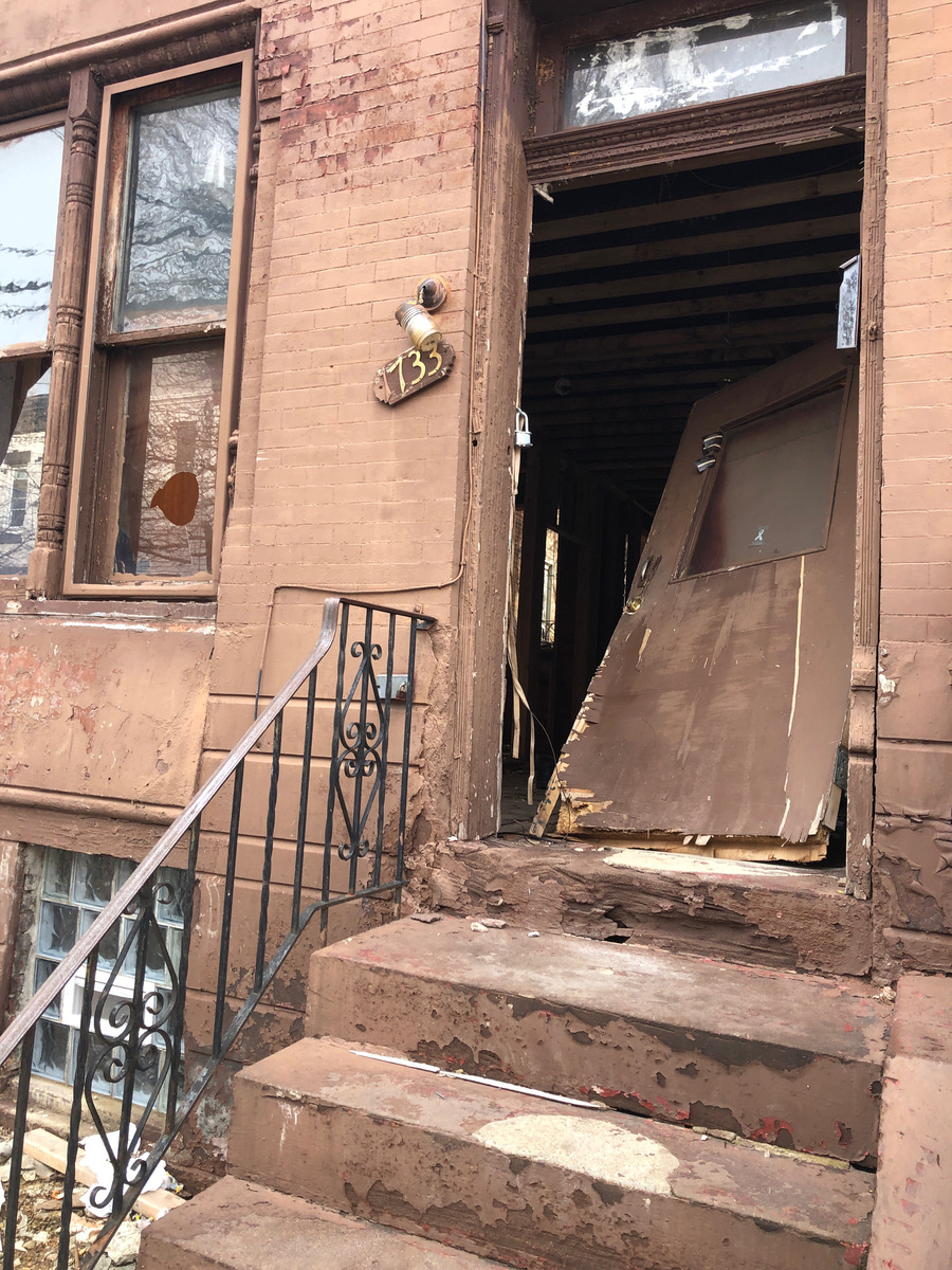Photographic documentation of the work as submitted to the city's 311 record.