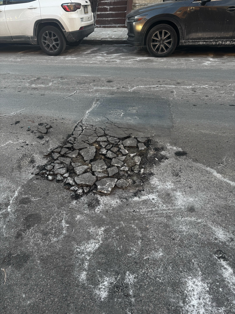 Photographic documentation of the work as submitted to the city's 311 record.