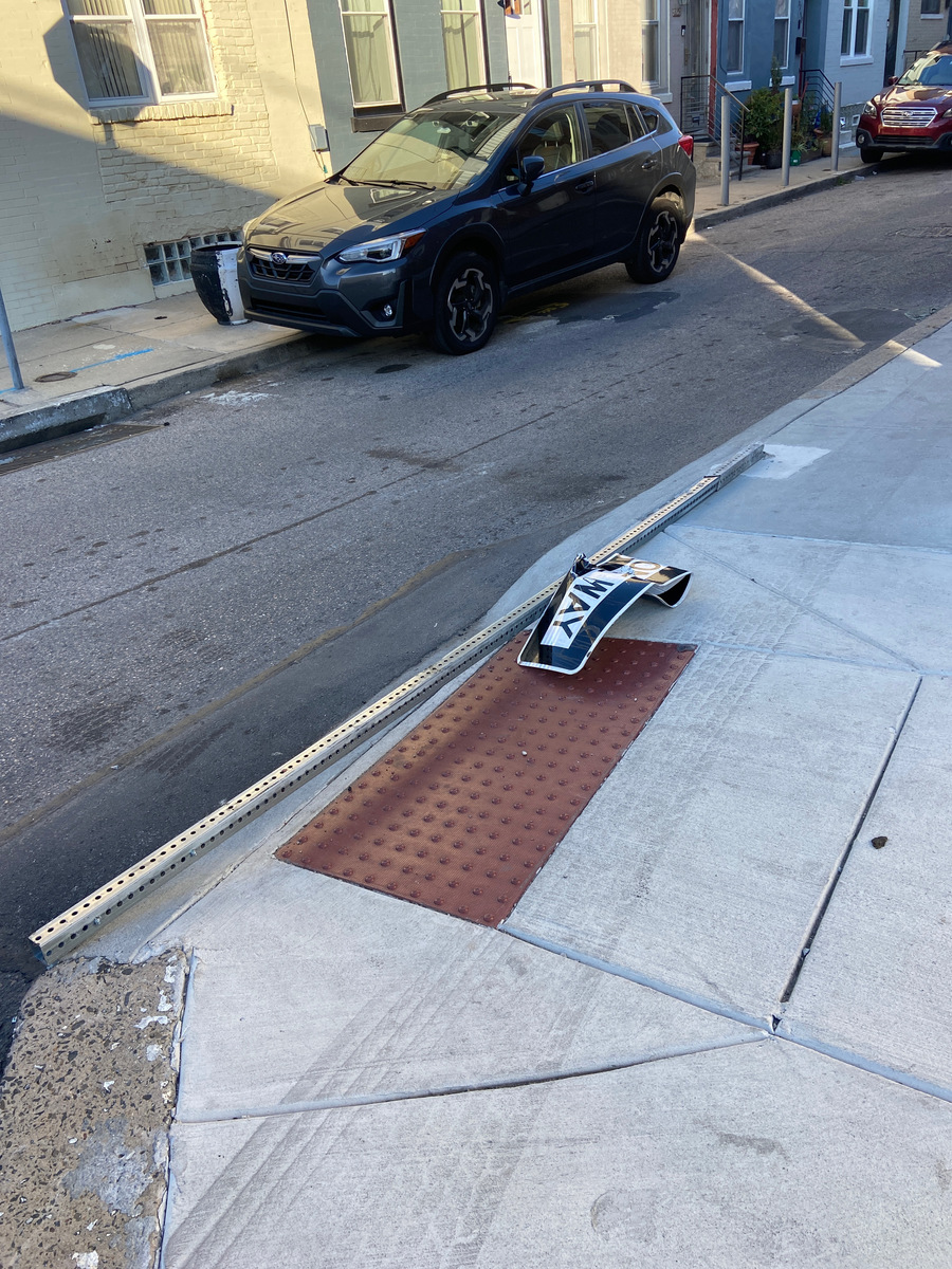 Photographic documentation of the work as submitted to the city's 311 record.