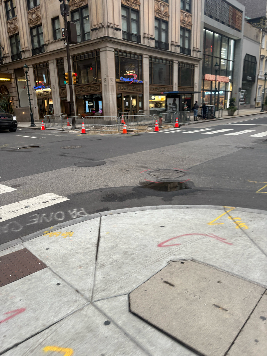 Photographic documentation of the work as submitted to the city's 311 record.
