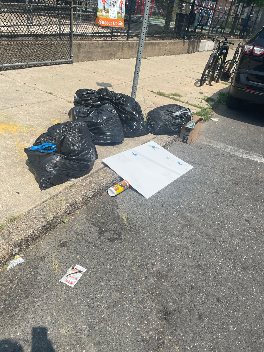 Photographic documentation of the work as submitted to the city's 311 record.