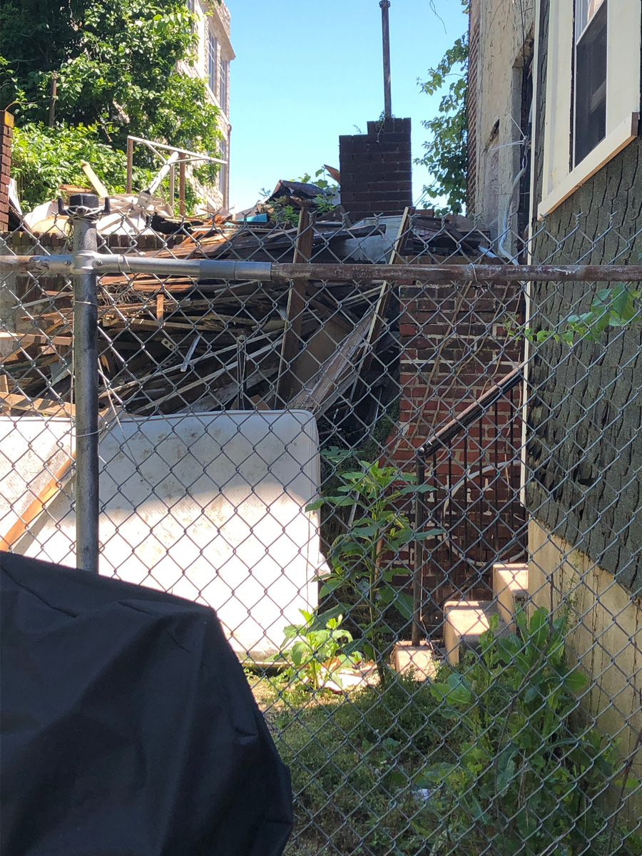 Photographic documentation of the work as submitted to the city's 311 record.