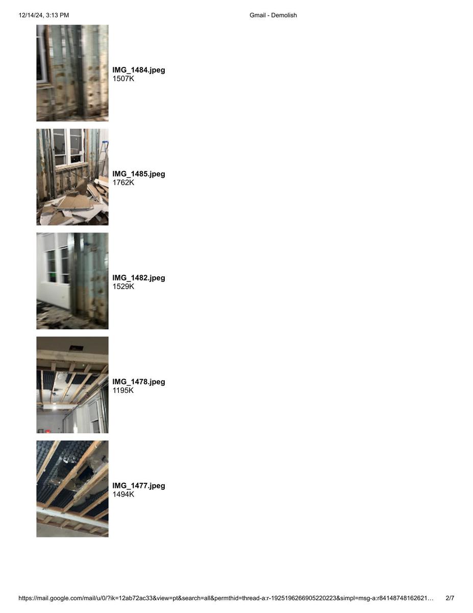 Photographic documentation of the work as submitted to the city's 311 record.