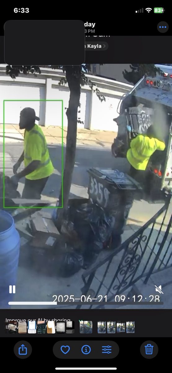 Photographic documentation of the work as submitted to the city's 311 record.