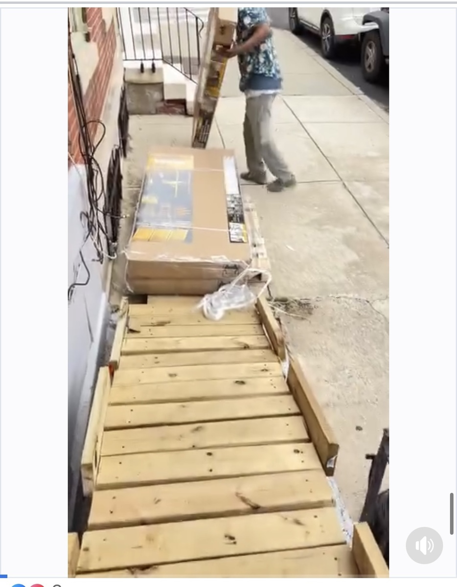 Photographic documentation of the work as submitted to the city's 311 record.