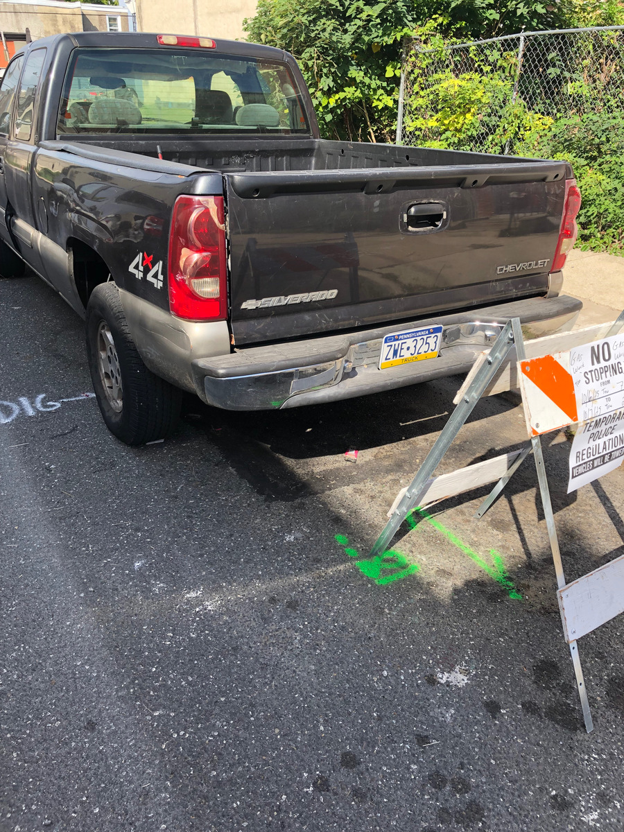 Photographic documentation of the work as submitted to the city's 311 record.