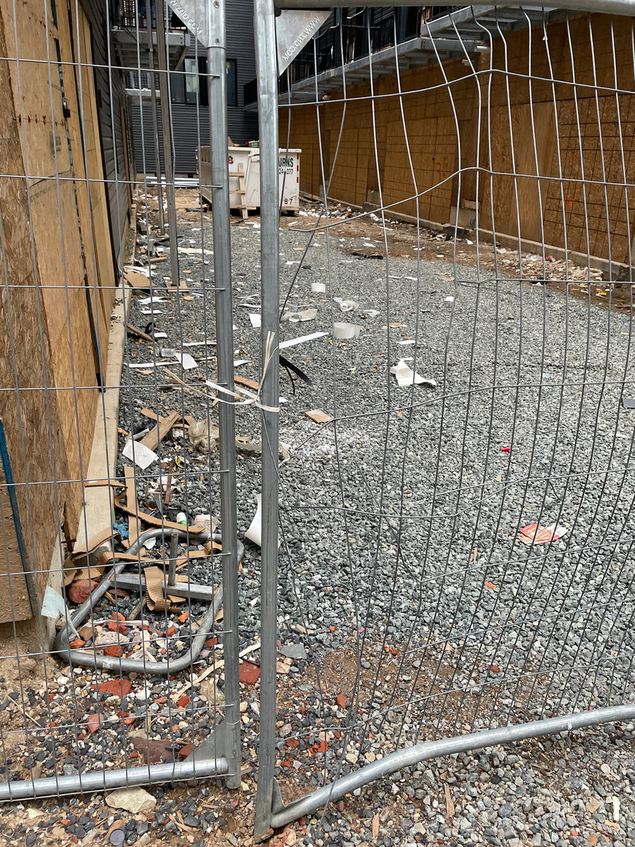 Photographic documentation of the work as submitted to the city's 311 record.
