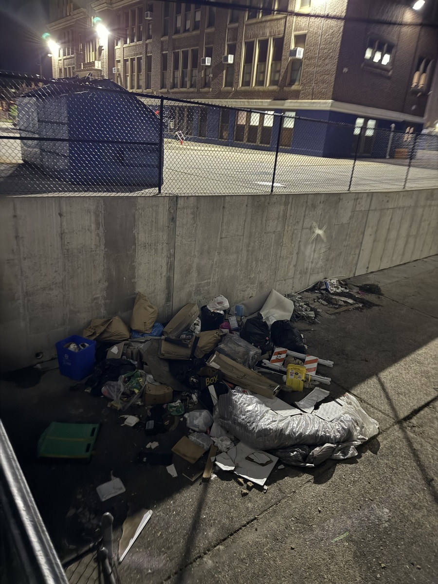 Photographic documentation of the work as submitted to the city's 311 record.