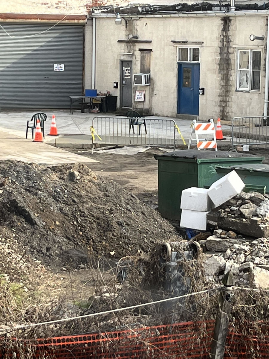 Photographic documentation of the work as submitted to the city's 311 record.