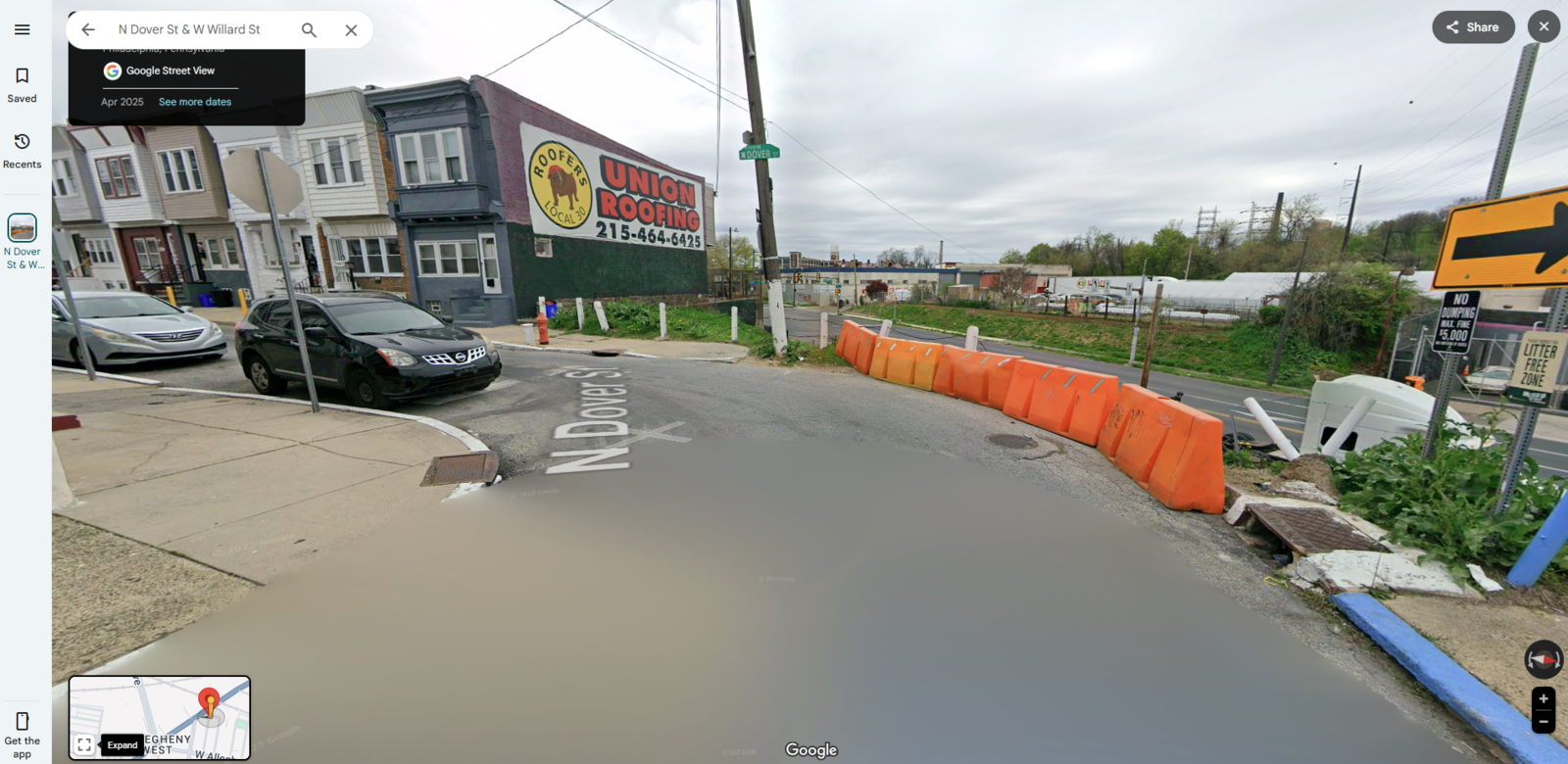Photographic documentation of the work as submitted to the city's 311 record.