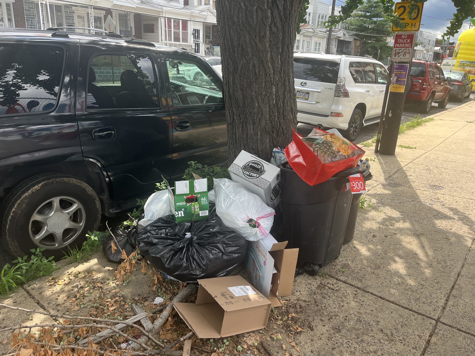Photographic documentation of the work as submitted to the city's 311 record.
