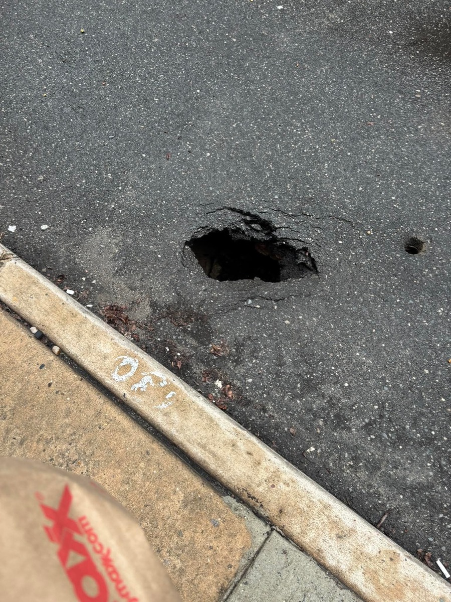 Photographic documentation of the work as submitted to the city's 311 record.