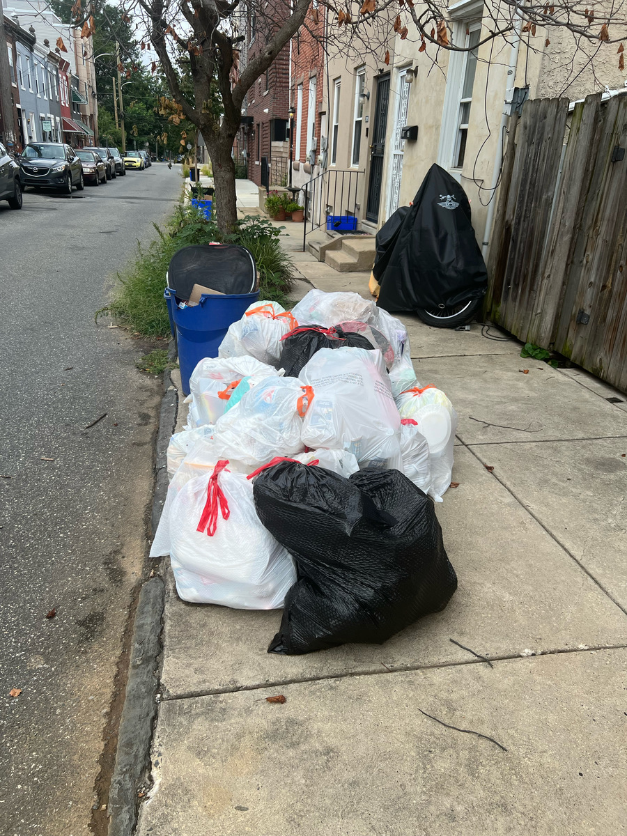 Documentation of Untitled (Sanitation Violation) — Mantua, as submitted to Philadelphia 311.