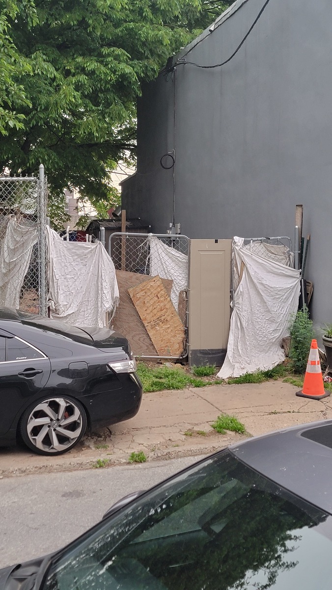 Photographic documentation of the work as submitted to the city's 311 record.