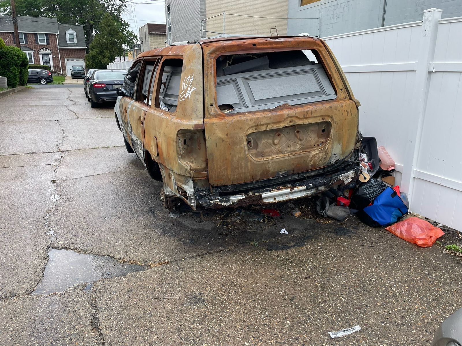 Photographic documentation of the work as submitted to the city's 311 record.