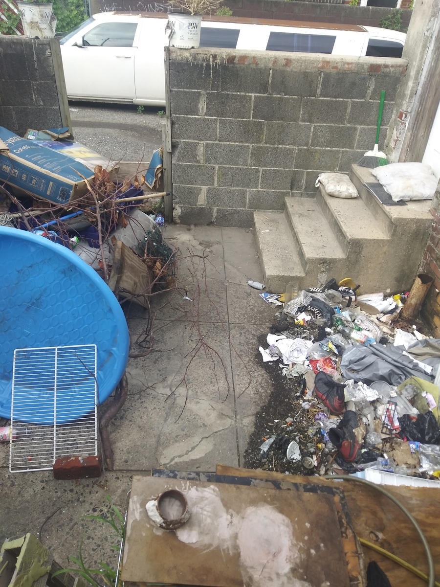 Photographic documentation of the work as submitted to the city's 311 record.