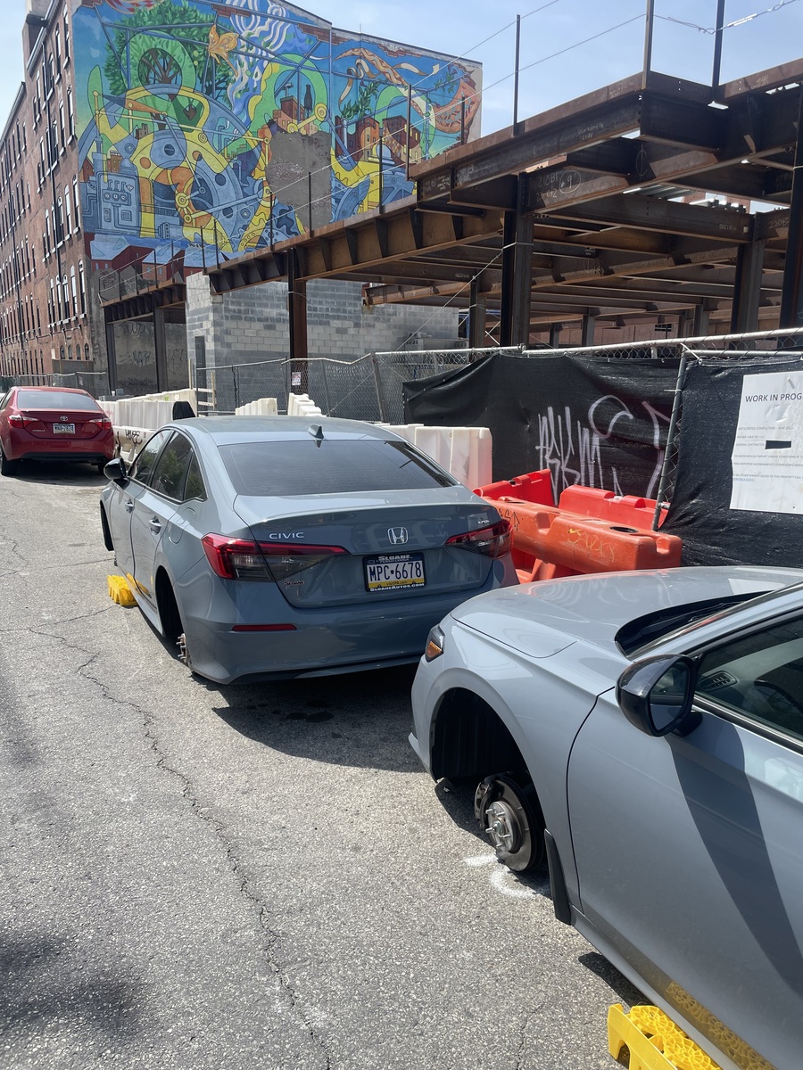 Photographic documentation of the work as submitted to the city's 311 record.