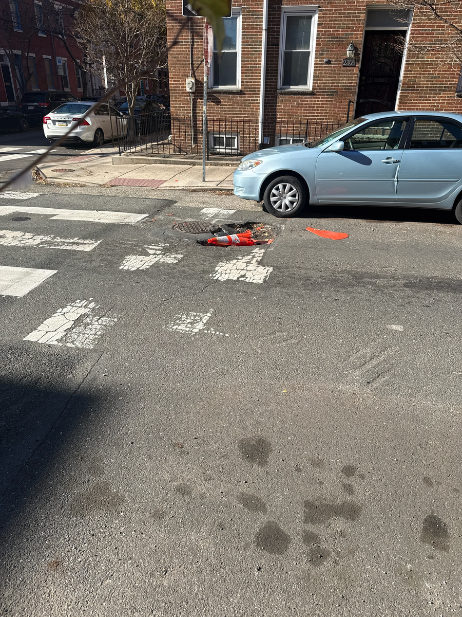 Photographic documentation of the work as submitted to the city's 311 record.