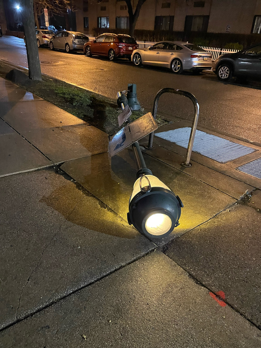 Photographic documentation of the work as submitted to the city's 311 record.