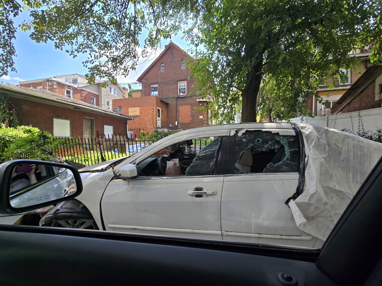 Photographic documentation of the work as submitted to the city's 311 record.