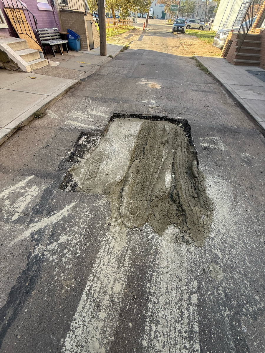 Photographic documentation of the work as submitted to the city's 311 record.