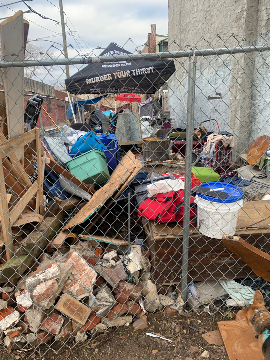 Photographic documentation of the work as submitted to the city's 311 record.