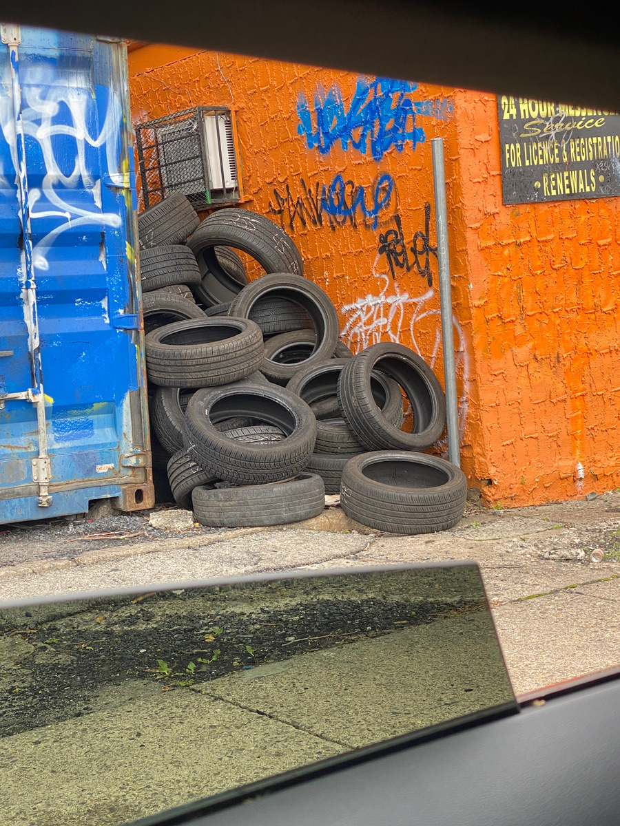 Photographic documentation of the work as submitted to the city's 311 record.