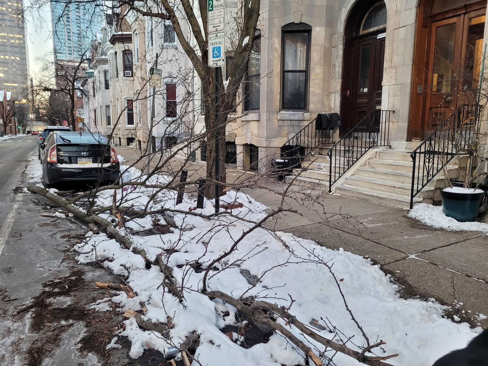 Photographic documentation of the work as submitted to the city's 311 record.