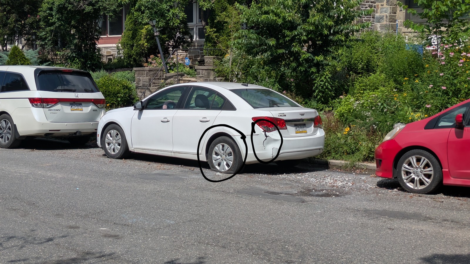 Photographic documentation of the work as submitted to the city's 311 record.