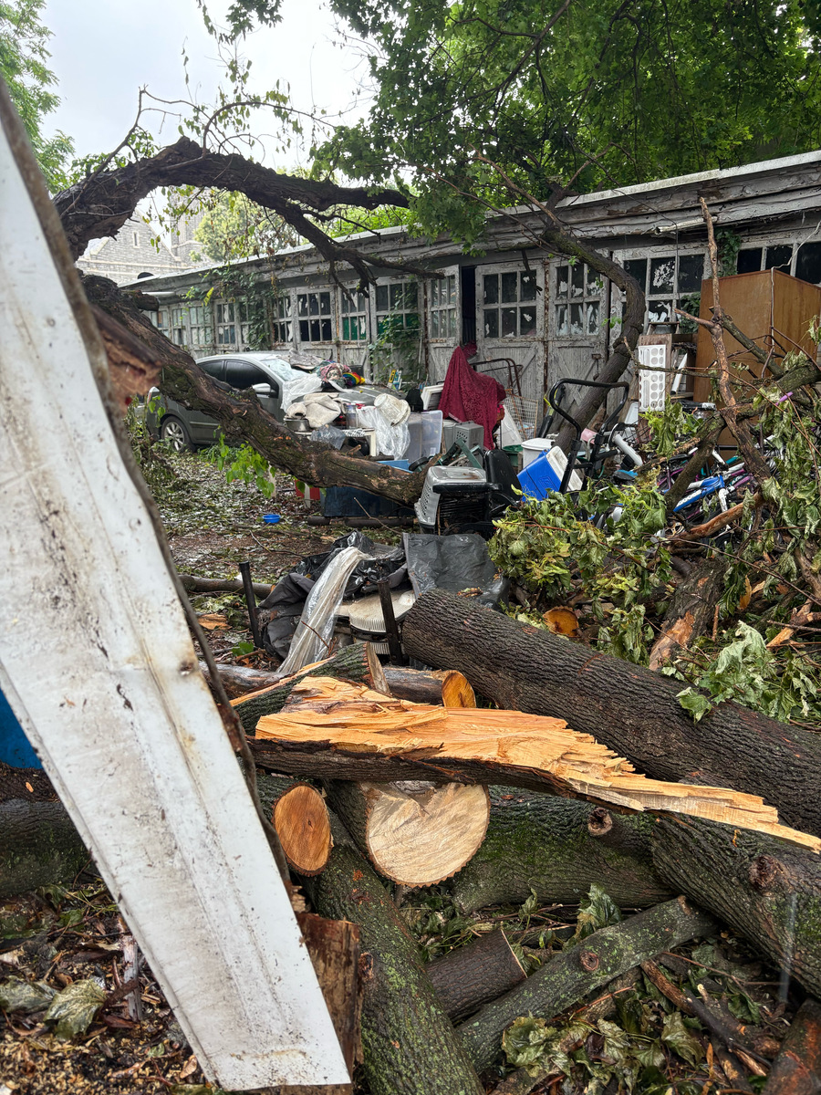 Photographic documentation of the work as submitted to the city's 311 record.