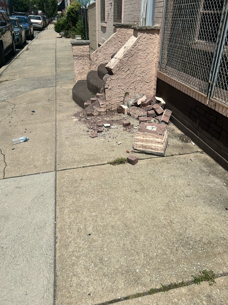 Photographic documentation of the work as submitted to the city's 311 record.