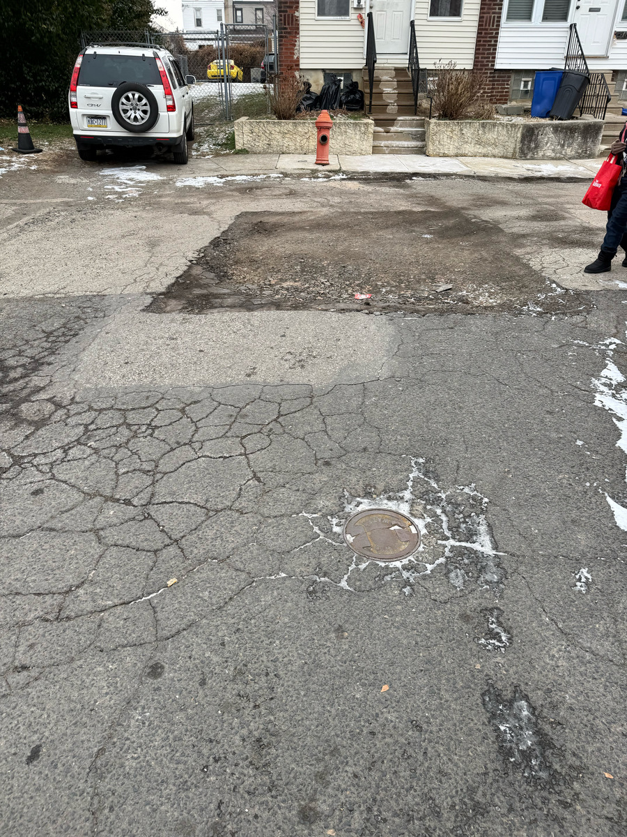 Photographic documentation of the work as submitted to the city's 311 record.