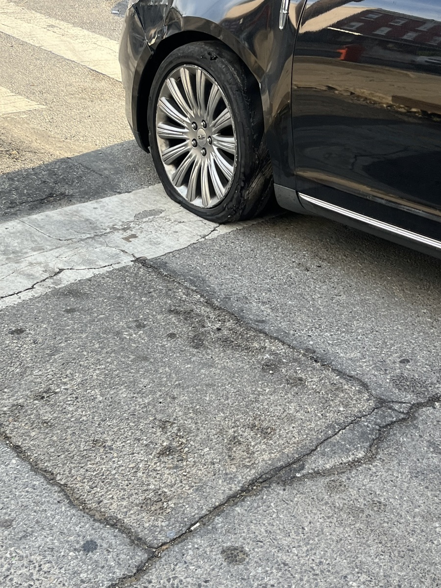 Photographic documentation of the work as submitted to the city's 311 record.