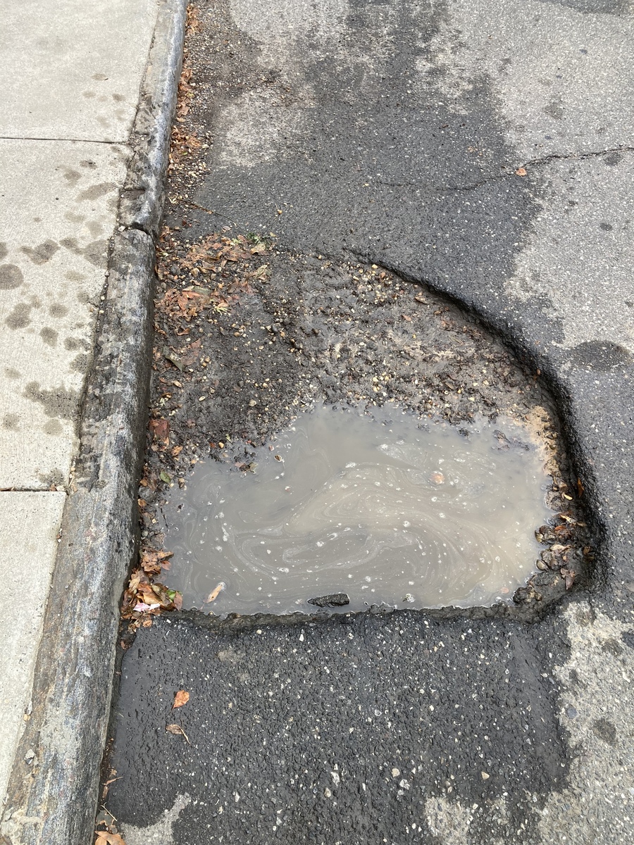 Photographic documentation of the work as submitted to the city's 311 record.