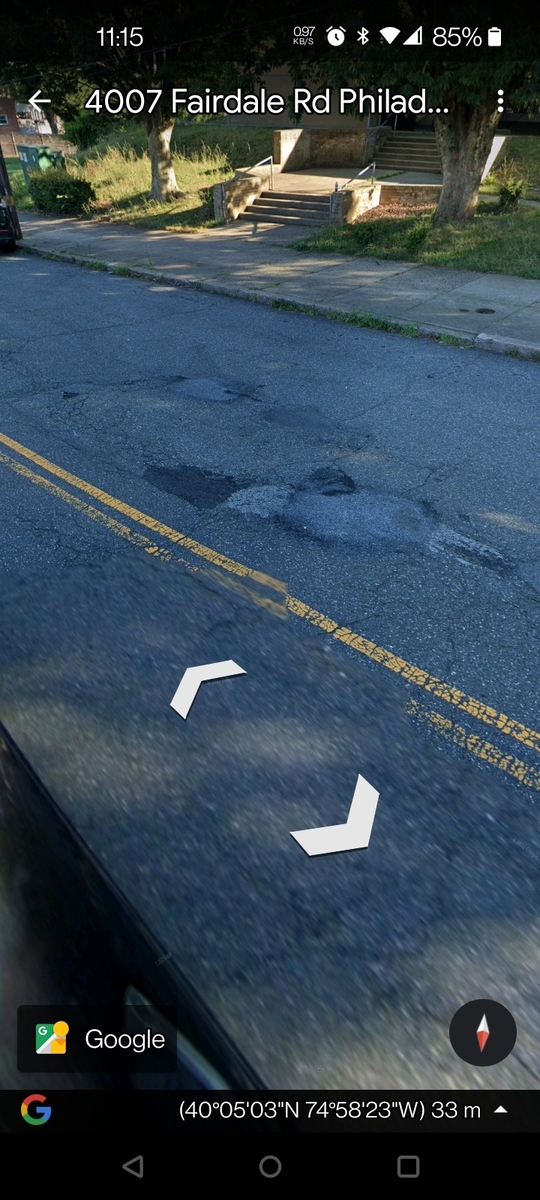 Photographic documentation of the work as submitted to the city's 311 record.