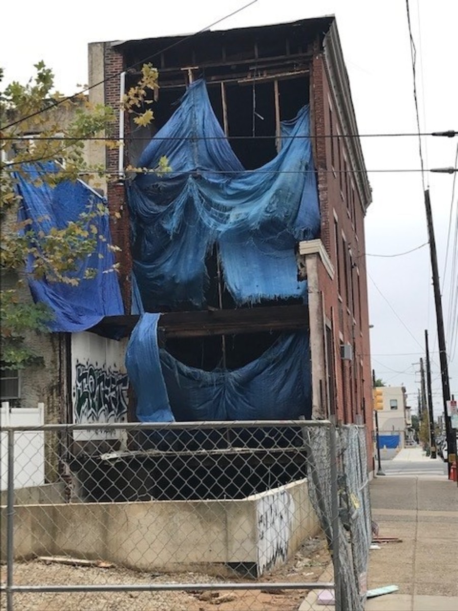 Photographic documentation of the work as submitted to the city's 311 record.
