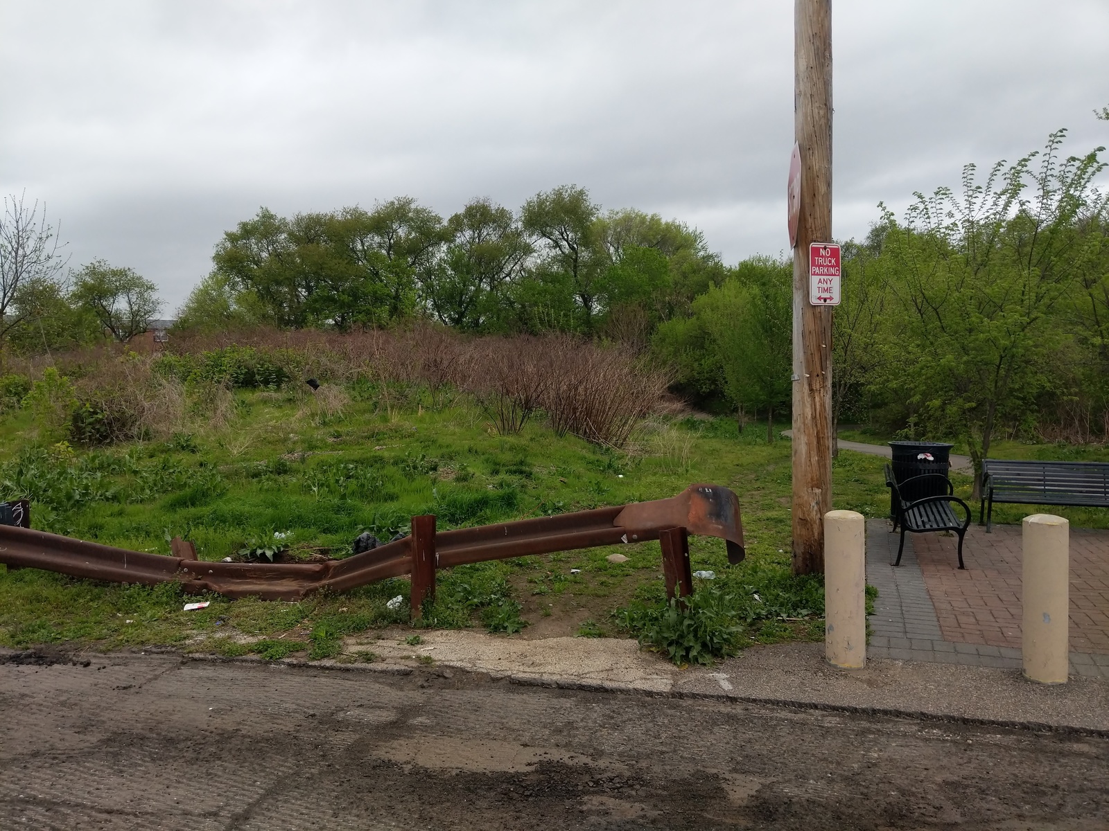 Photographic documentation of the work as submitted to the city's 311 record.