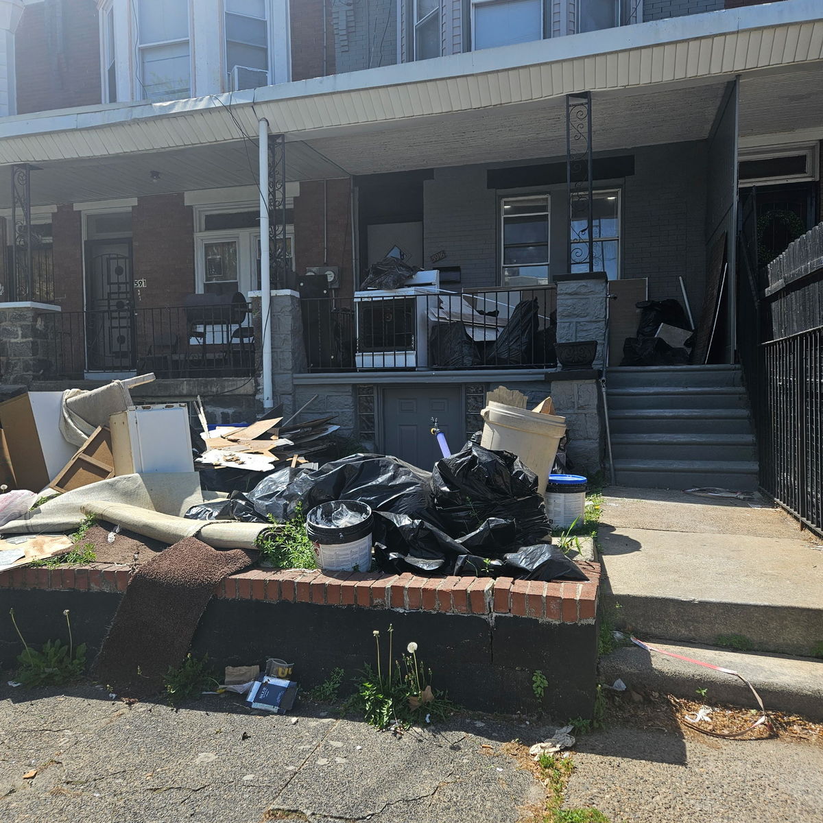 Photographic documentation of the work as submitted to the city's 311 record.