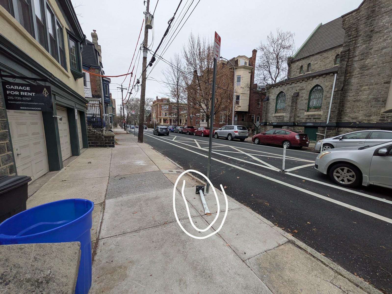 Photographic documentation of the work as submitted to the city's 311 record.