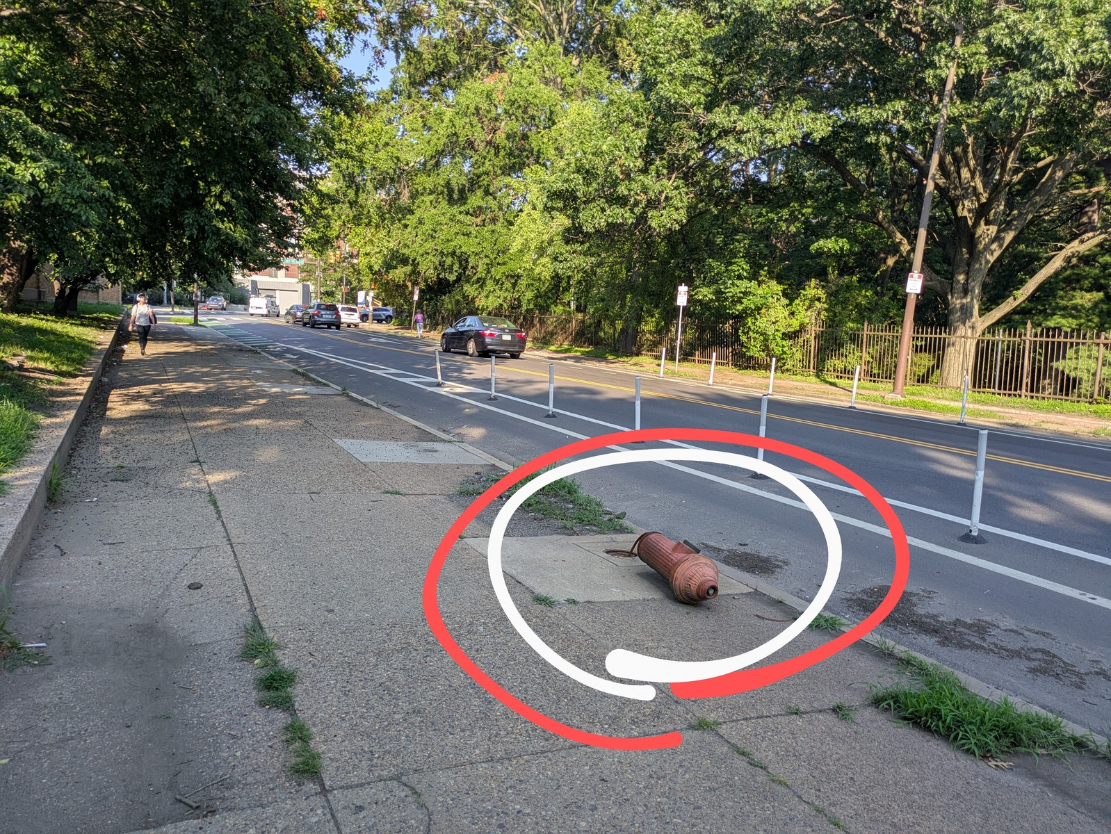 Photographic documentation of the work as submitted to the city's 311 record.
