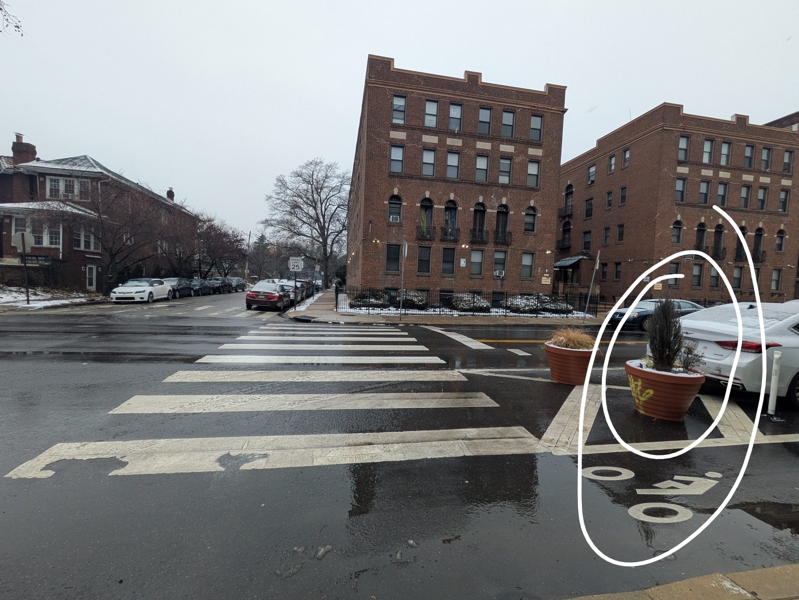 Photographic documentation of the work as submitted to the city's 311 record.