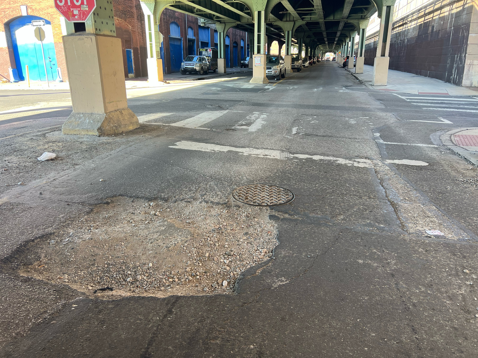 Photographic documentation of the work as submitted to the city's 311 record.