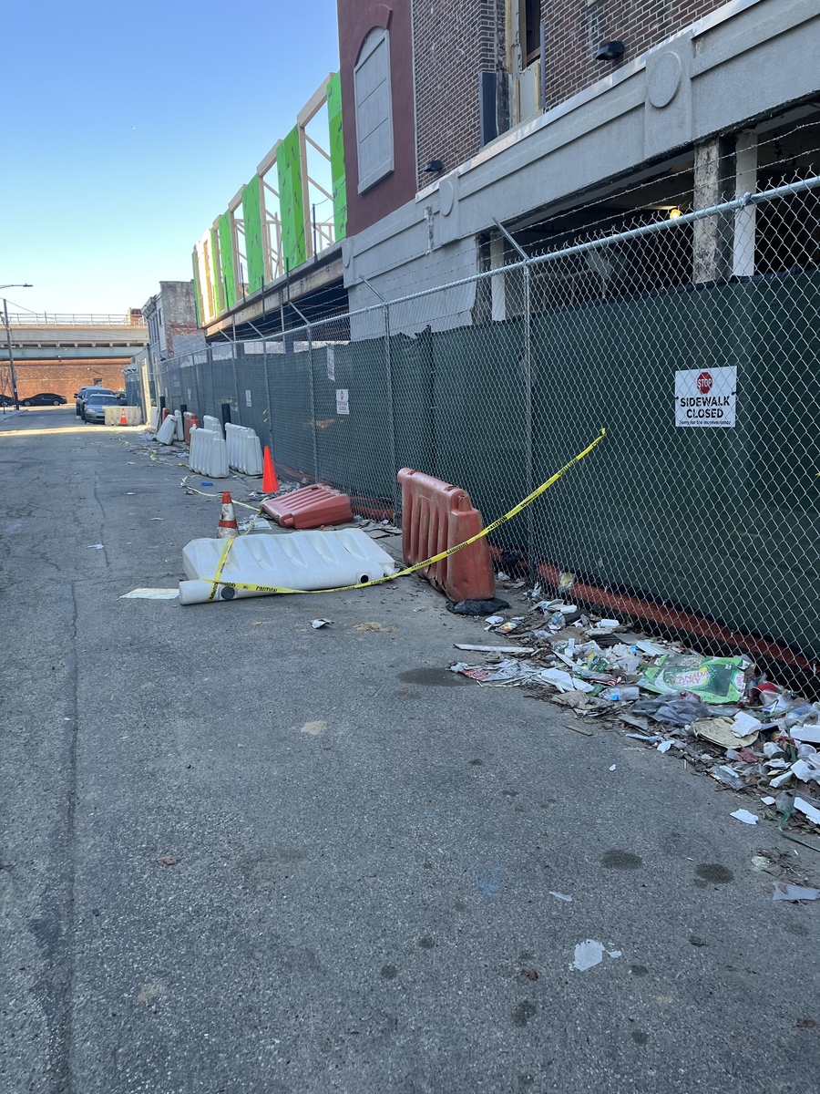 Photographic documentation of the work as submitted to the city's 311 record.