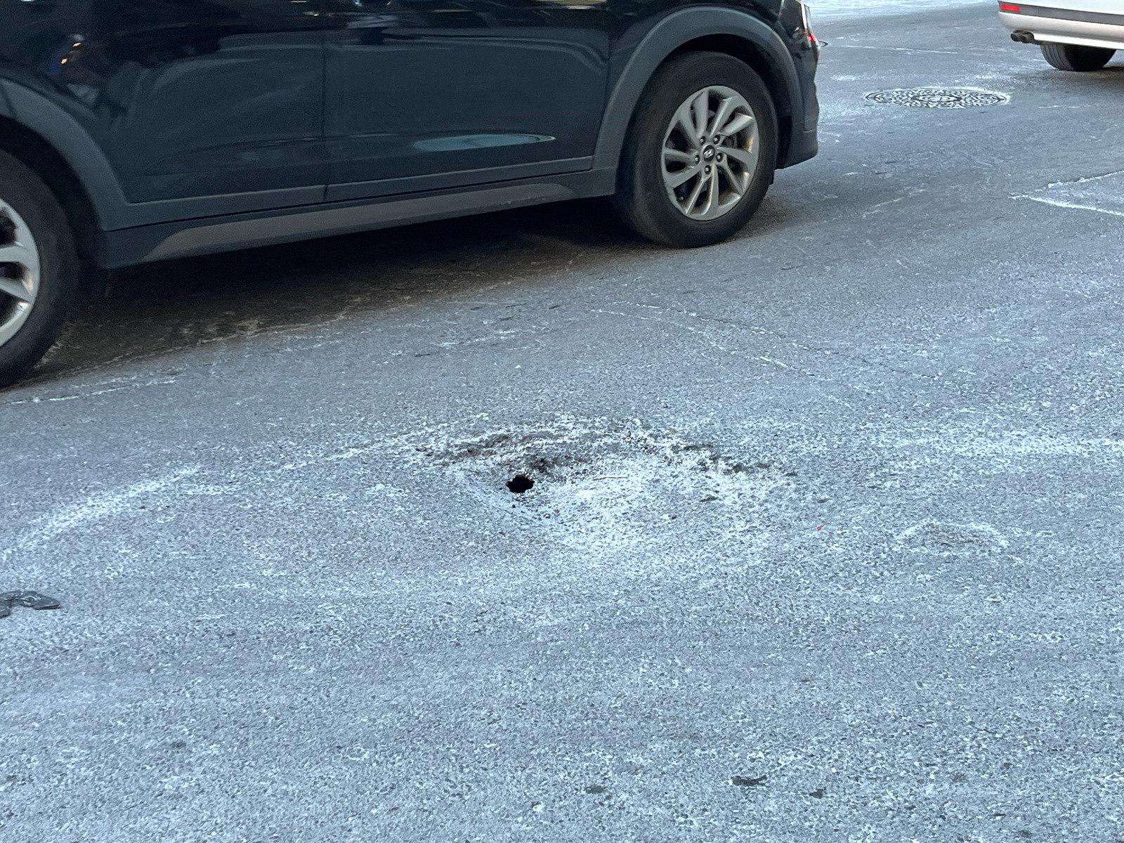 Photographic documentation of the work as submitted to the city's 311 record.