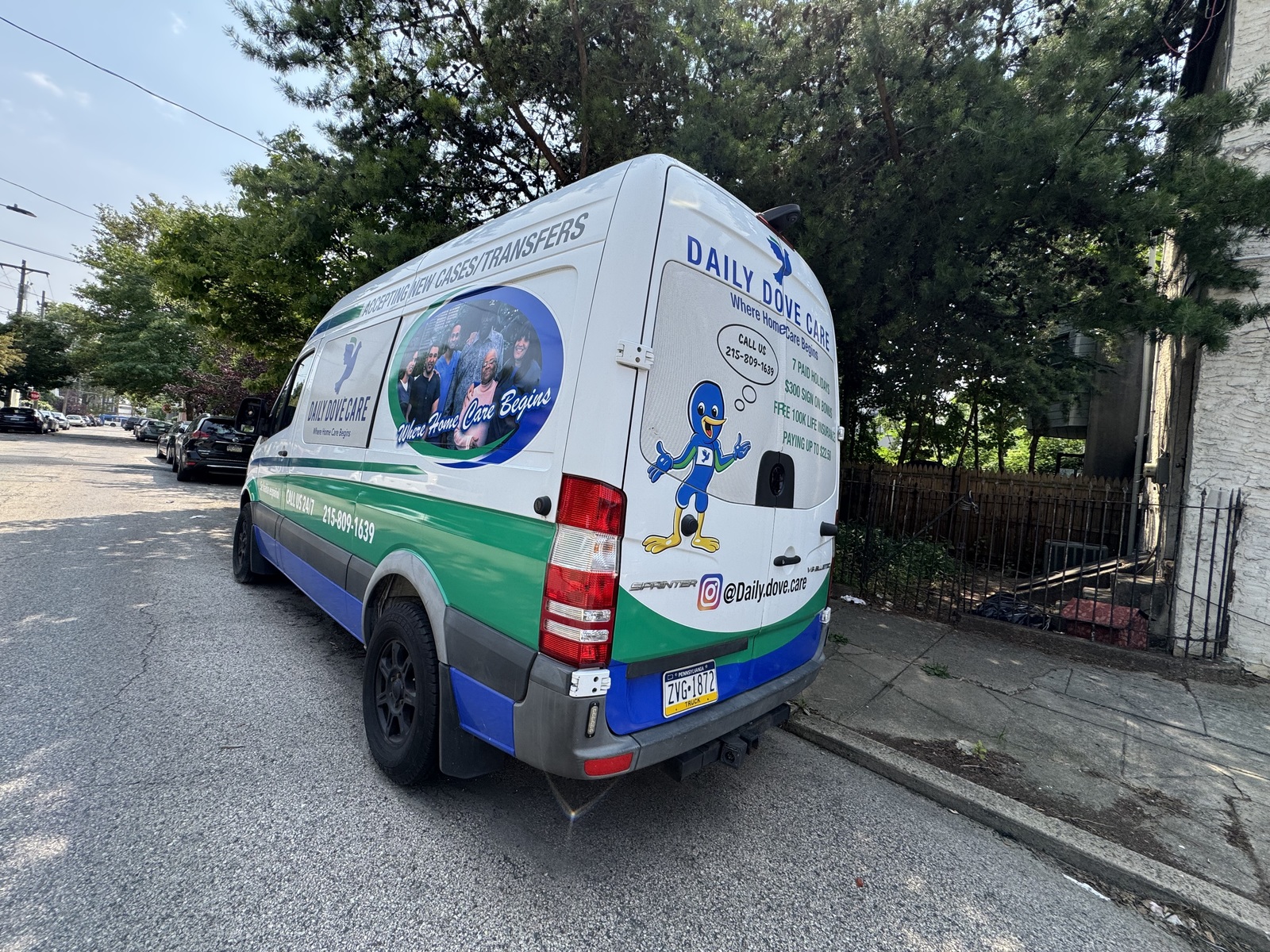 Photographic documentation of the work as submitted to the city's 311 record.